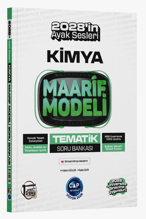 Çap Yayınları 2028 YKS TYT AYT Kimya Ders Platosu Maarif Modeli Tematik Soru Bankası Çap Yayınları