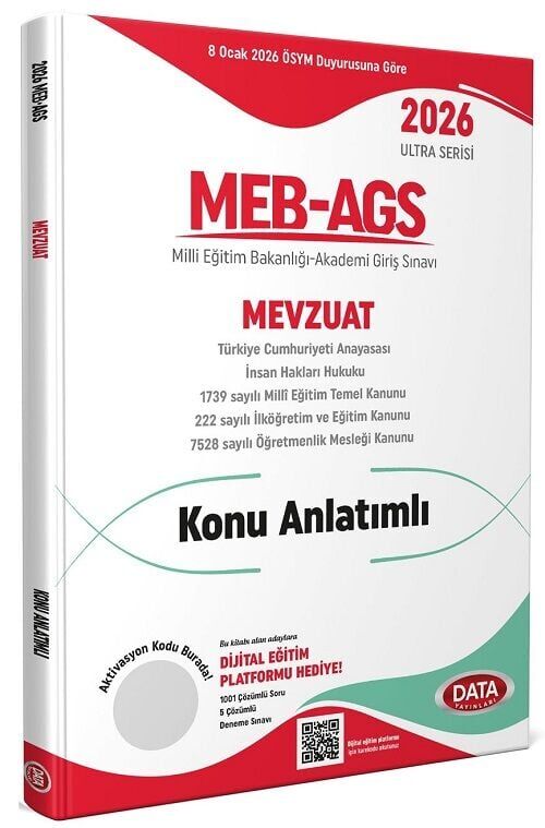 Data 2026 MEB-AGS Mevzuat Konu Anlatımlı Ultra Serisi Data Yayınları