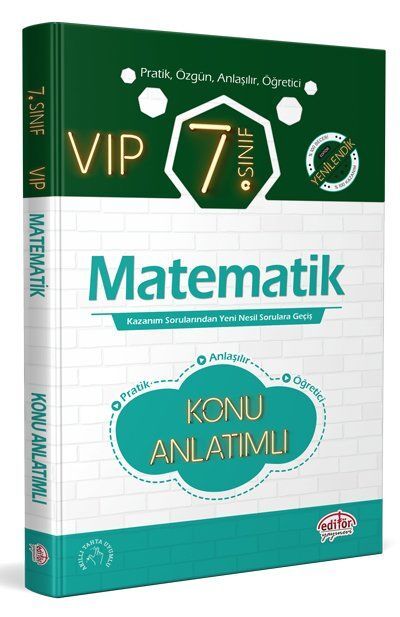Editör Yayınevi 7. Sınıf VIP Matematik Konu Anlatımlı