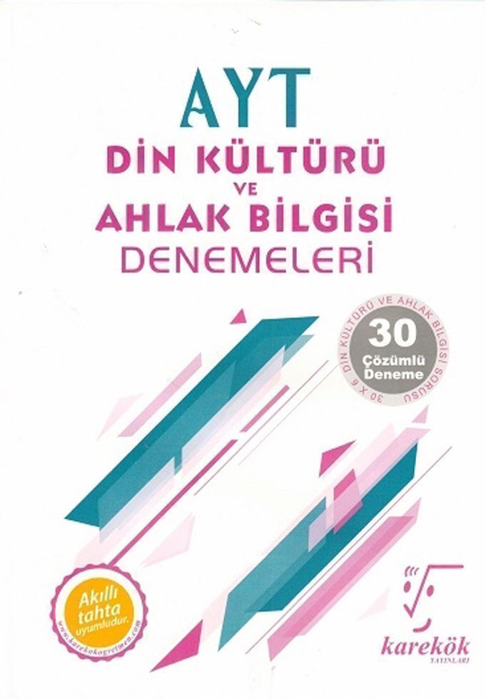 Karekök Yayınları AYT Din Kültürü ve Ahlak Bilgisi 30lu Deneme