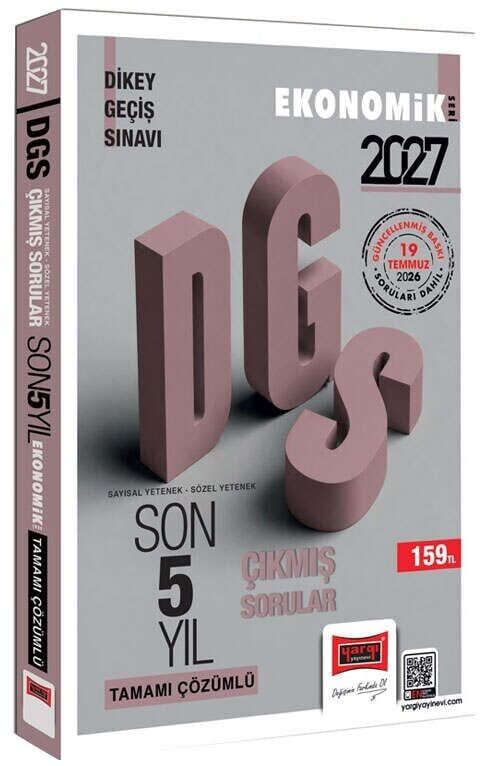 Yargı 2027 DGS Çıkmış Sorular Son 5 Yıl Çözümlü Ekonomik Seri