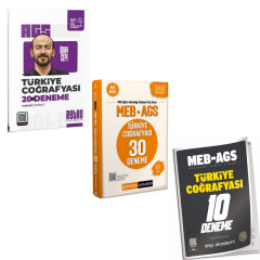 2026 MEB-AGS Türkiye Coğrafyası Süper 3'lü Deneme Seti