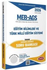Data 2026 MEB-AGS Eğitim Bilimleri ve Türk Milli Eğitim Sistemi Soru Bankası Çözümlü Ultra Serisi Data Yayınları