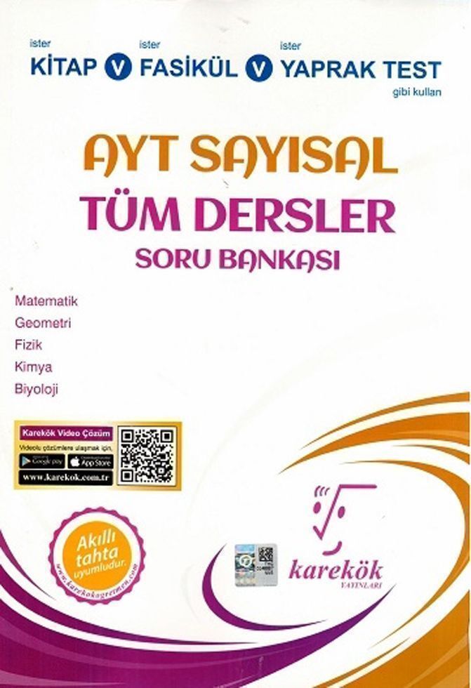Karekök Yayınları AYT Sayısal Tüm Dersler Soru Bankası
