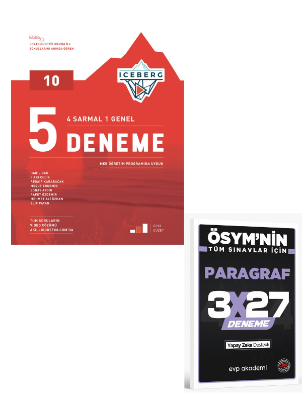 Okyanus 2027 10. Sınıf Iceberg 5 Deneme+ EVP Akademi Paragraf