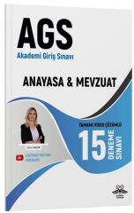 Yeni Müfredat MEB-AGS Anayasa ve Mevzuat 15 Deneme Çözümlü - Zehra Yalçın Yeni Müfredat Yayınları
