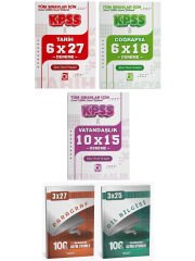 Bigelio + Anla Kazan KPSS Tarih + Coğrafya + Vatandaşlık + Paragraf + Dil Bilgisi Deneme 5 li Set