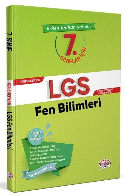 Editör Yayınevi 7. Sınıflar için LGS Fen Bilimleri