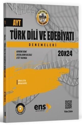 ENS Yayınları YKS AYT Türk Dili ve Edebiyatı 20x24 Deneme ENS Yayınları