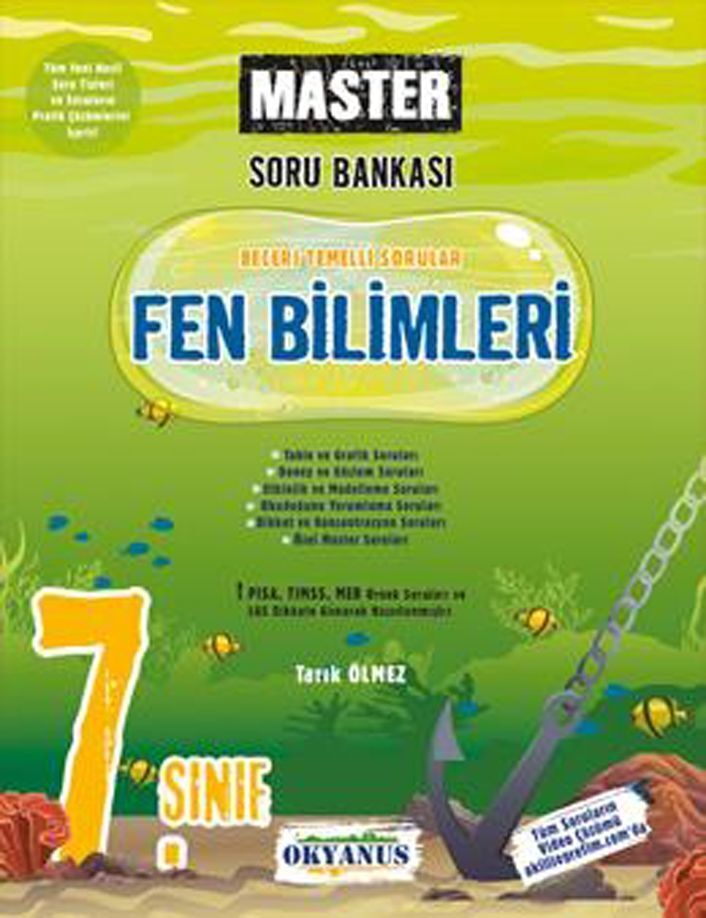 Okyanus Yayınları 7. Sınıf Fen Bilimleri Master Soru Bankası