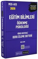 YENİ AGS - Pegem 2026 MEB-AGS Eğitim Bilimleri Öğrenme Psikolojisi Ders İzleme Defteri Pegem Akademi Yayınları