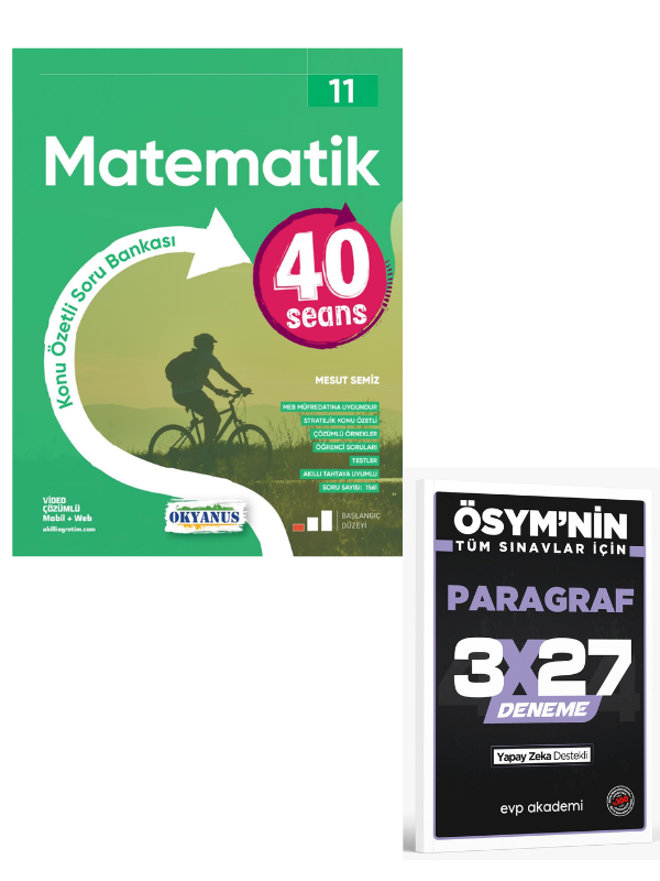 Okyanus 2027 11. Sınıf 40 Seans Matematik+ EVP Akademi Paragraf
