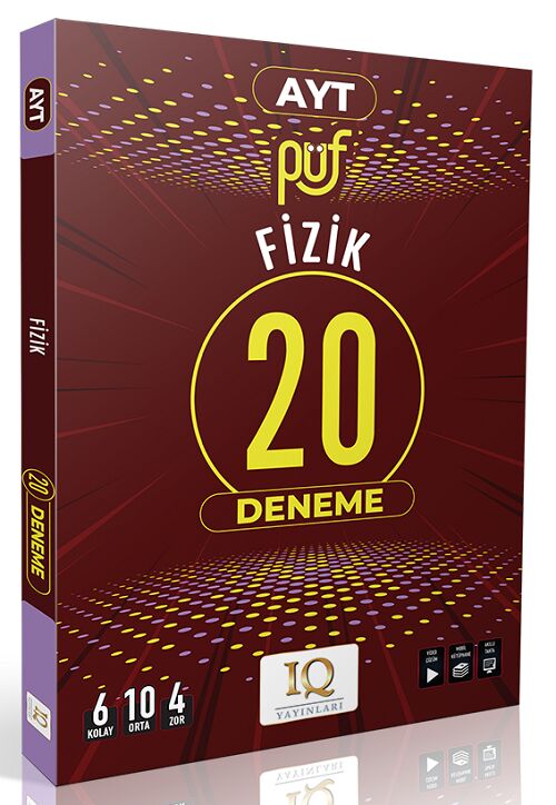 IQ Yayınları YKS AYT Fizik Püf 20 Deneme IQ Yayınları