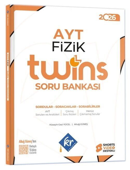 KR Akademi 2026 YKS AYT Fizik Twins Soru Bankası Çözümlü - Altuğ Güneş KR Akademi