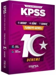 Marka Yayınları KPSS Genel Yetenek Genel Kültür Türkiye Geneli 10 Deneme