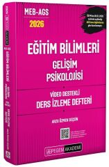 YENİ AGS - Pegem 2026 MEB-AGS Eğitim Bilimleri Gelişim Psikolojisi Ders İzleme Defteri Pegem Akademi Yayınları