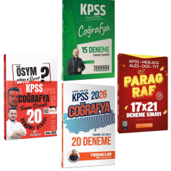 2026 KPSS Coğrafya Deneme Seti Yediiklim Tonyukuk Dizgi Kitap
