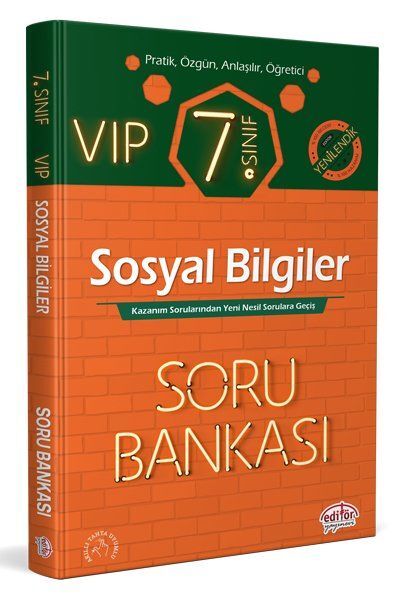 Editör Yayınevi 7. Sınıf VIP Sosyal Bilgiler Soru Bankası
