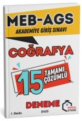 Hoca Etkisi 2025 MEB-AGS Coğrafya 15 Deneme Çözümlü Hoca Etkisi Yayınları