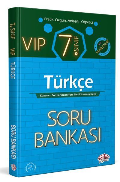 Editör Yayınevi 7. Sınıf VIP Türkçe Soru Bankası