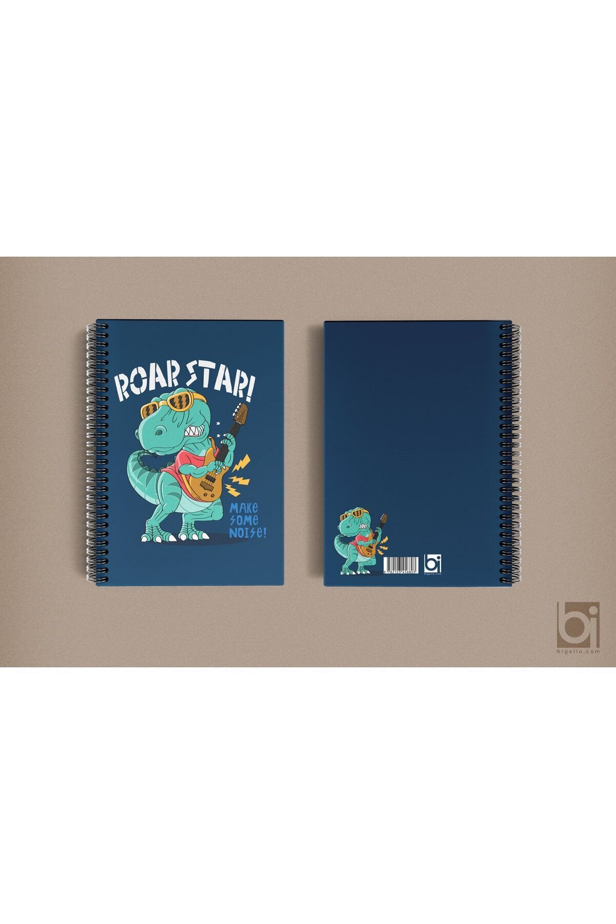 Roar Star Dinazor A5 Çizgisiz Spiralli Defter Bigelio