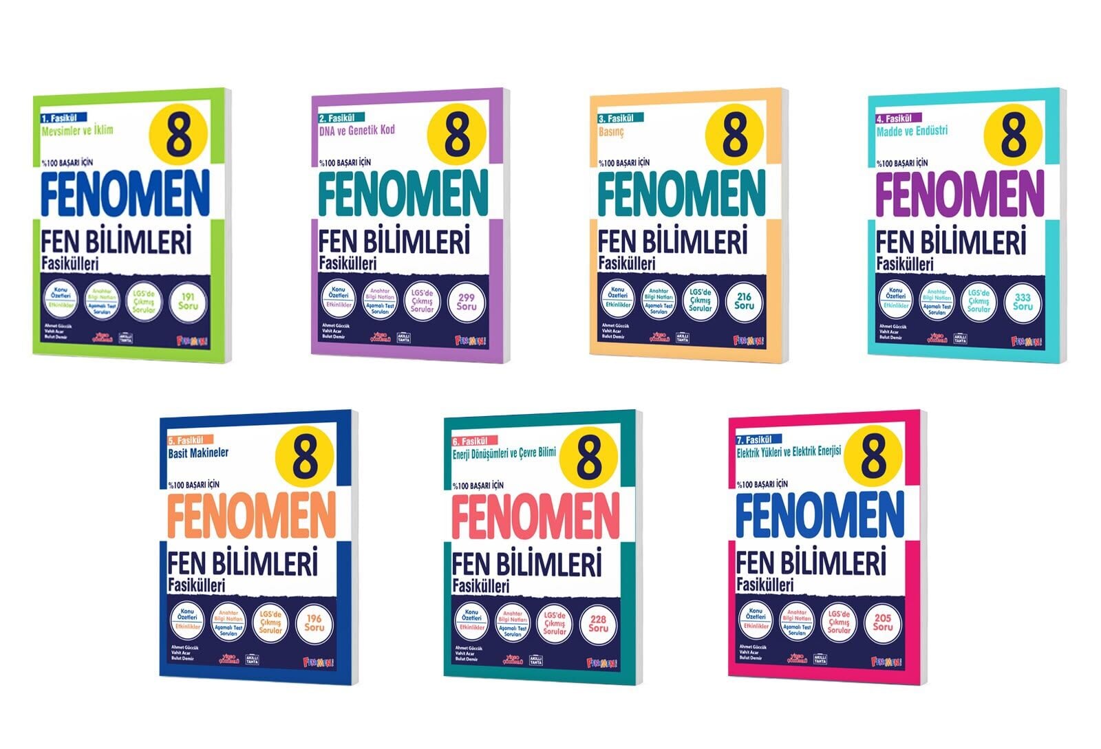 2027 Fenomen Yayınları 8. Sınıf Fen Bilimleri 1-2-3-4-5-6-7. Fasikülleri Seti