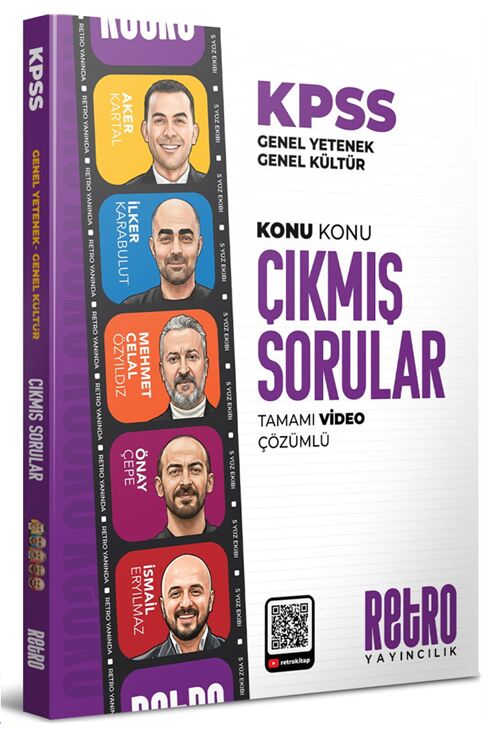 Retro 2026 KPSS Genel Yetenek Genel Kültür 5Yüz Çıkmış Sorular Konu Konu Çözümlü Retro Yayıncılık