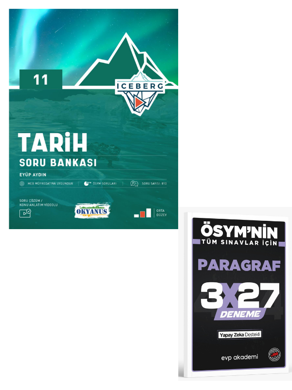 Okyanus 2027 11. Sınıf Iceberg Tarih Soru Bankası+ EVP Akademi Paragraf