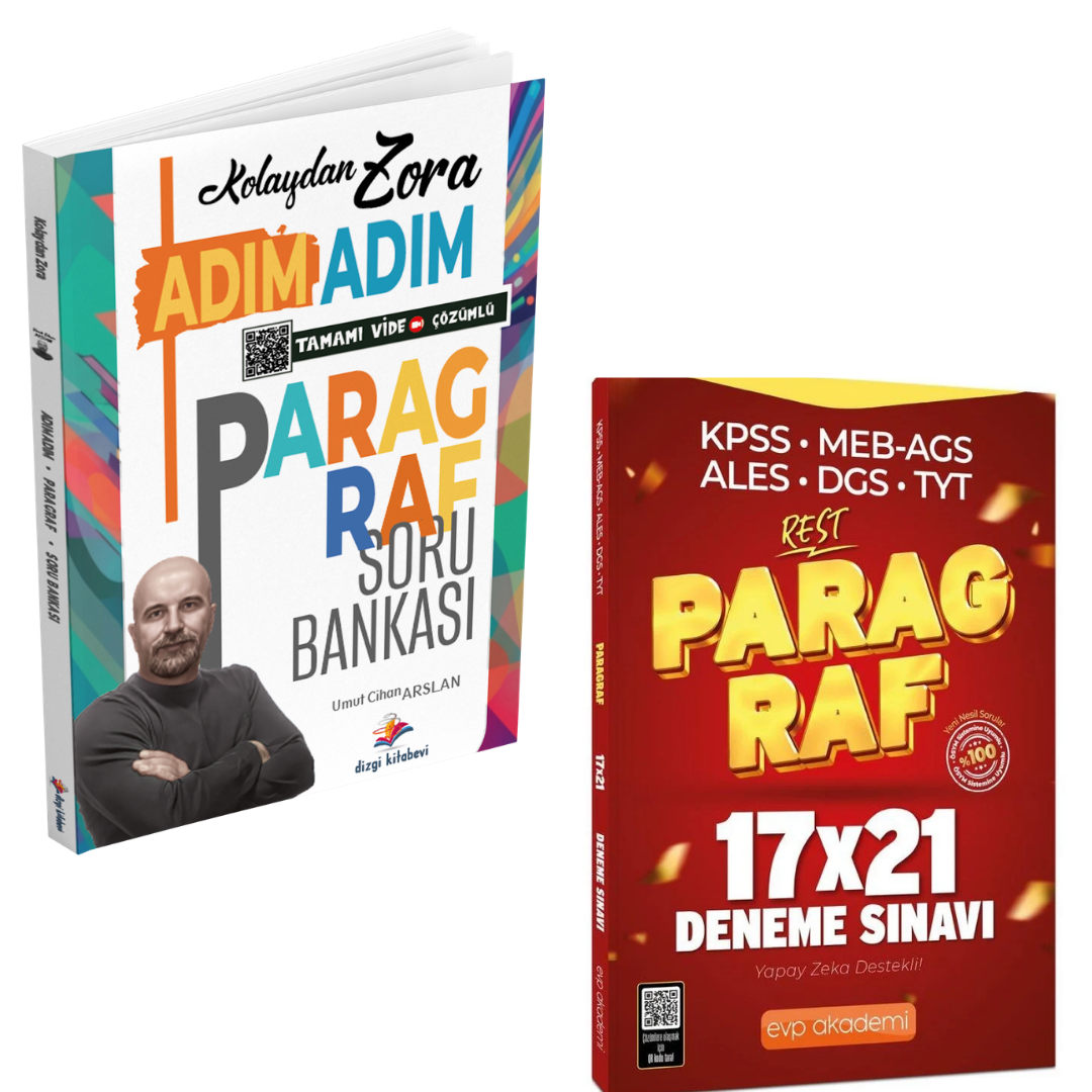 Dizgi Kitap 2026 Kolaydan Zora Adım Adım Paragraf Soru Bankası & Paragraf Deneme Seti