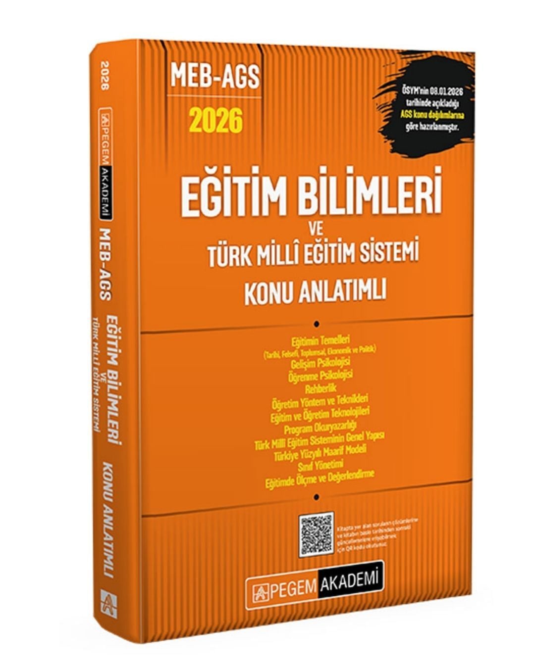 Pegem 2026 2026 MEB AGS Eğitim Bilimleri ve Türk Milli Eğitim Sistemi Konu Anlatımlı Pegem Akademi Yayınları