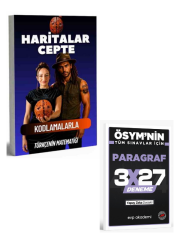 Türkçenin Matematiği 2027 Coğrafya Haritalar Cepte Kartları+ EVP Akademi Paragraf