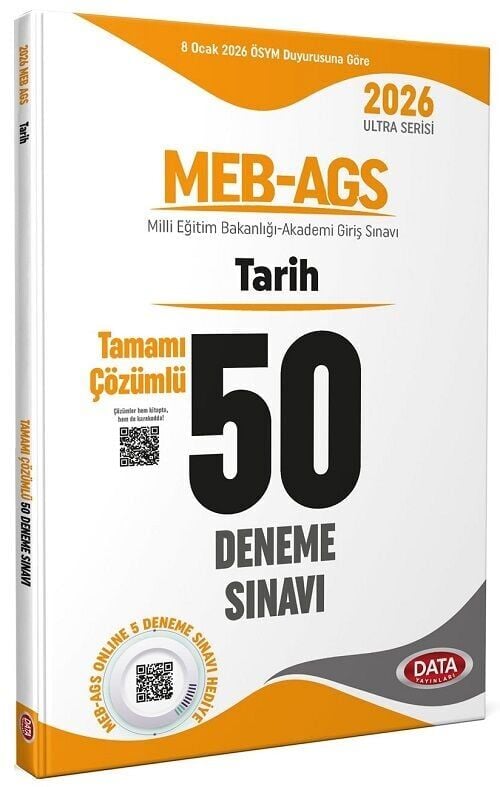 Data 2026 MEB-AGS Tarih 50 Deneme Çözümlü Ultra Serisi Data Yayınları