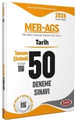 Data 2026 MEB-AGS Tarih 50 Deneme Çözümlü Ultra Serisi Data Yayınları