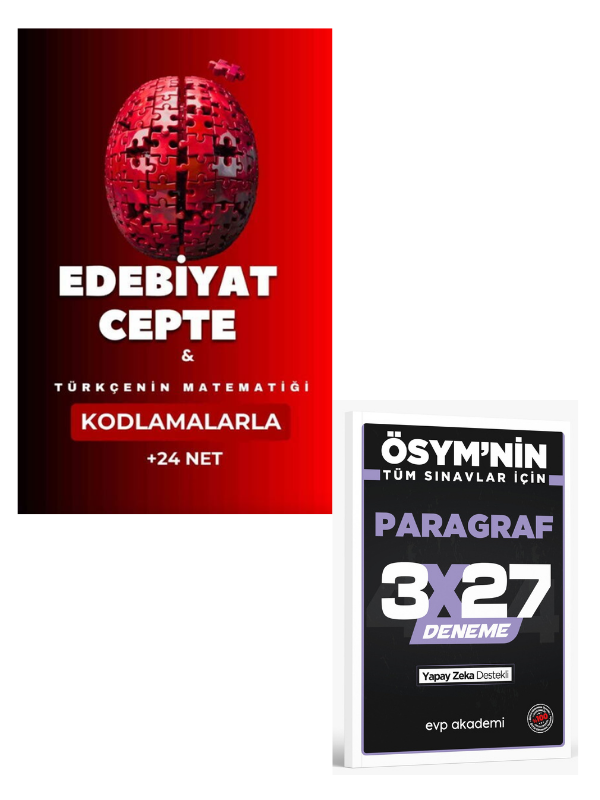 Türkçenin Matematiği 2027  Edebiyat Cepte Kartları+ EVP Akademi Paragraf