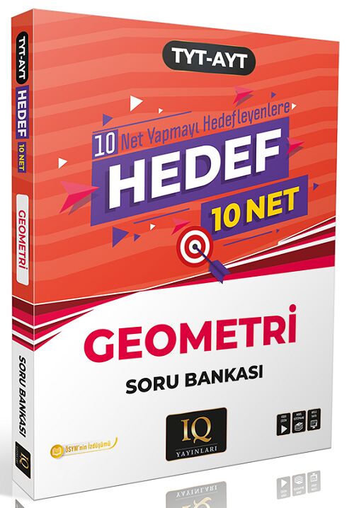 IQ Yayınları YKS TYT AYT Geometri Hedef 10 Net Soru Bankası IQ Yayınları