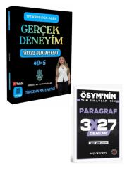 Türkçenin Matematiği 2027 TYT KPSS ALES DGS Türkçe 40 x 5 Denemeleri+ EVP Akademi Paragraf