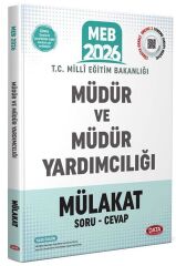 Data 2026 GYS MEB Müdür ve Yardımcılığı Mülakat Soru Cevap Kitabı Data Yayınları