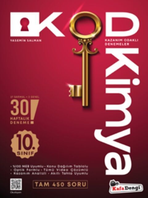 Kafa Dengi Yayınları 10. Sınıf Kod Kimya Kazanım Odaklı Denemeleri