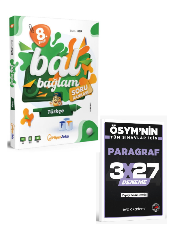Hiper 2027 8. Sınıf Bal Bağlam Türkçe Soru Bankası+ EVP Akademi Paragraf