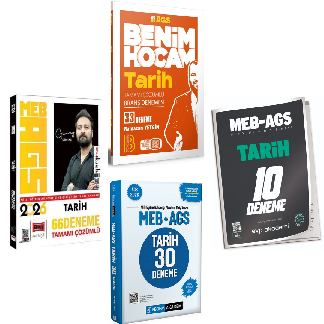 Benim Hocam 2026 MEB AGS Tarih 33 Branş Deneme & MEB AGS Tarih Deneme Seti