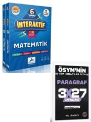 Paraf 2027 6. Sınıf İnteraktif Matematik Etkinli Çalışma Kitabı 2 Modül+ EVP Akademi Paragraf
