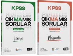Akademi Denizi KPSS Türkçe + Matematik Çıkmamış Sorular Soru Bankası 2 li Set Akademi Denizi