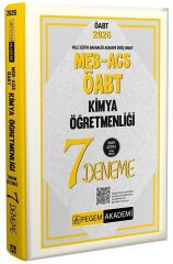 Pegem 2026 ÖABT MEB-AGS Kimya Öğretmenliği 7 Deneme Çözümlü Pegem Akademi Yayınları