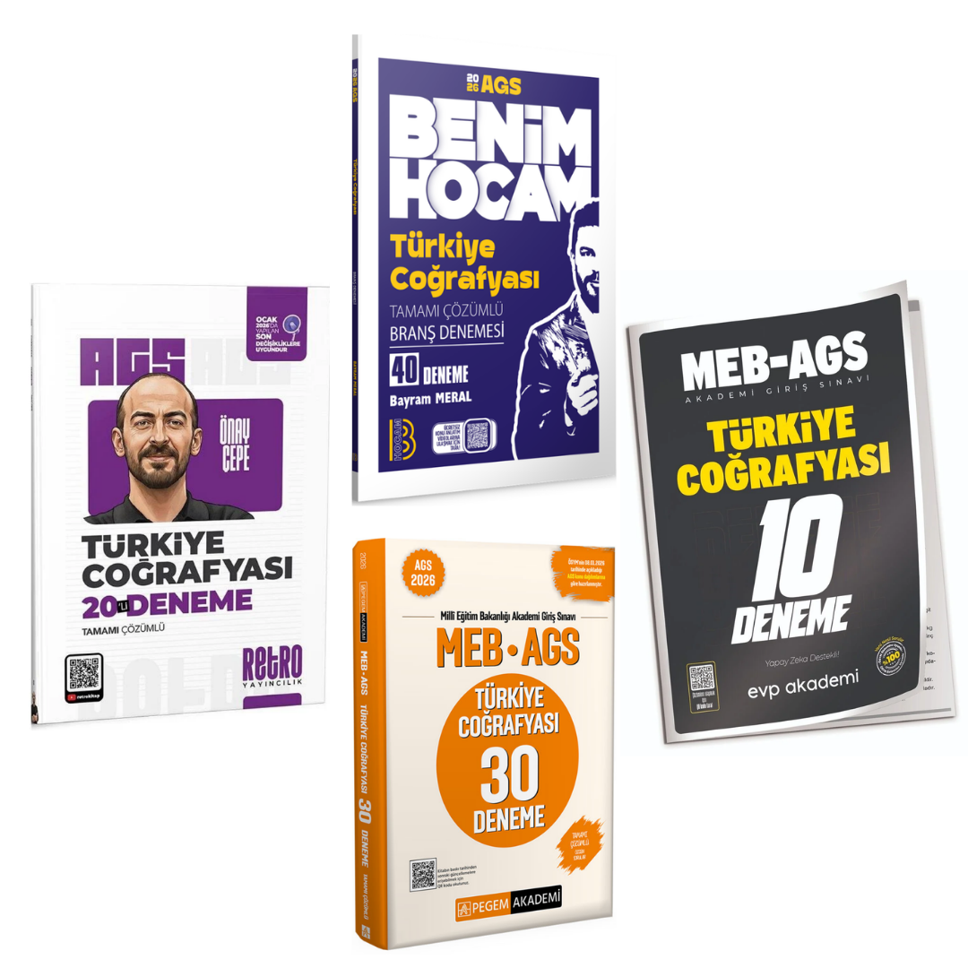 Benim Hocam 2026 MEB AGS Türkiye Coğrafyası 40 Deneme & MEB AGS Türkiye Coğrafyası Deneme Seti