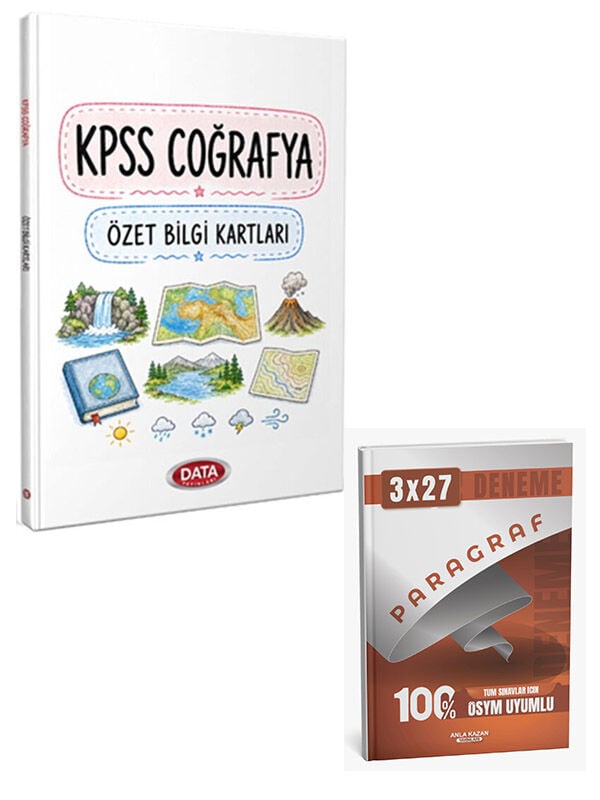 Data 2026 KPSS Coğrafya Özet Bilgi Kartları+Anla Kazan Paragraf Deneme