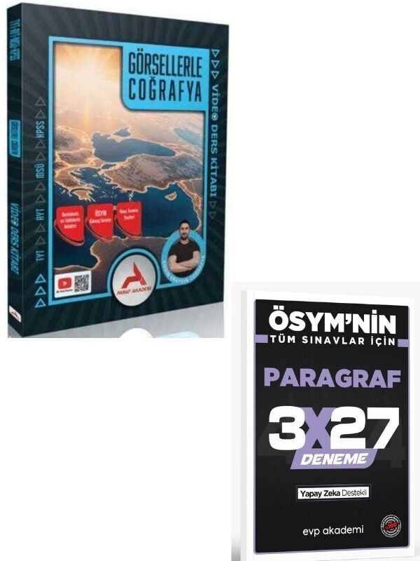 Paraf 2027 TYT Görsellerle Coğrafya Video Ders Kitabı+ EVP Akademi Paragraf