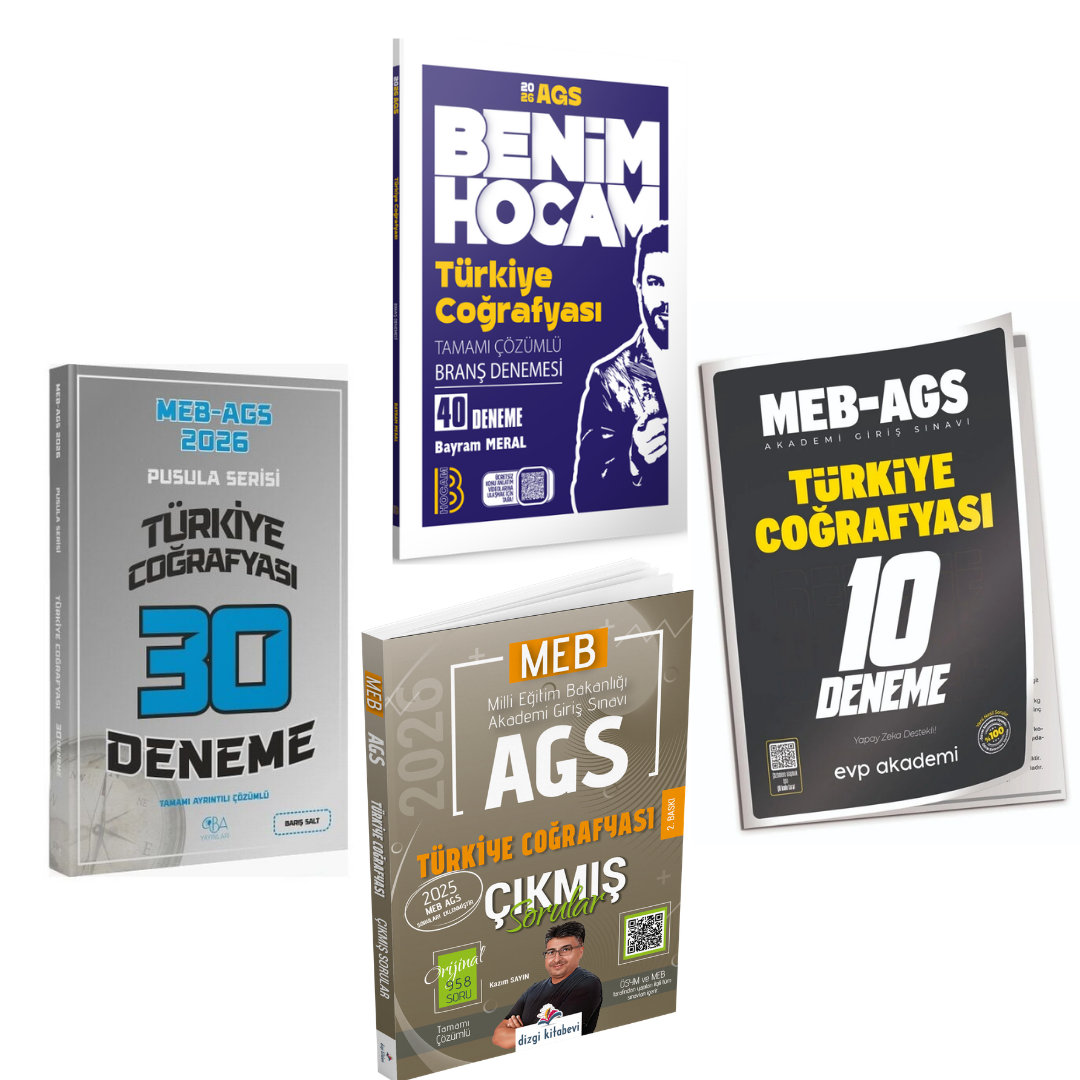 Benim Hocam 2026 MEB AGS Türkiye Coğrafyası 40 Deneme & MEB AGS Türkiye Coğrafyası Deneme & Türkiye Coğrafyası Çıkmış Sorular Seti