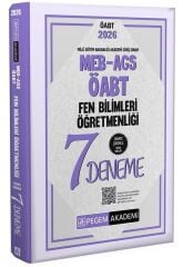 Pegem 2026 ÖABT MEB-AGS Fen Bilimleri Öğretmenliği 7 Deneme Çözümlü Pegem Akademi Yayınları