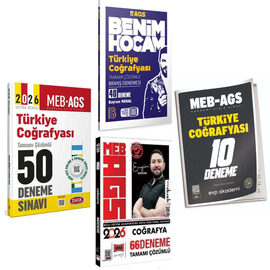 Benim Hocam 2026 MEB AGS Türkiye Coğrafyası 40 Deneme & Türkiye Coğrafyası Deneme Karma Yayınlar Seti