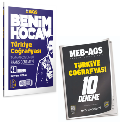 Benim Hocam 2026 MEB AGS Türkiye Coğrafyası 40 Deneme & MEB-AGS Türkiye Coğrafyası 10 Deneme EVP Akademi Seti
